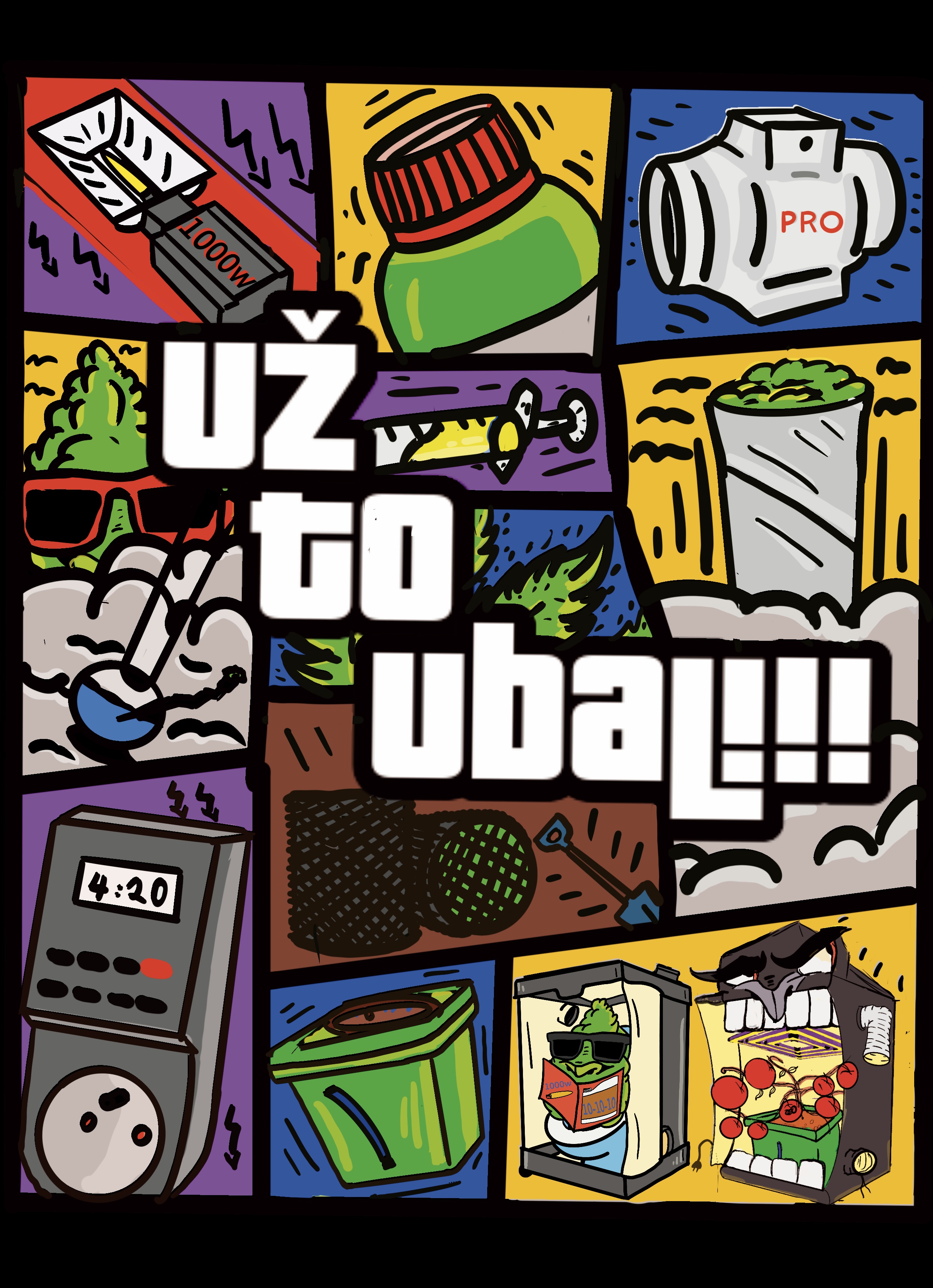 UŽ TO UBAL!!!! — celá původní komiksová grafika včetně textu